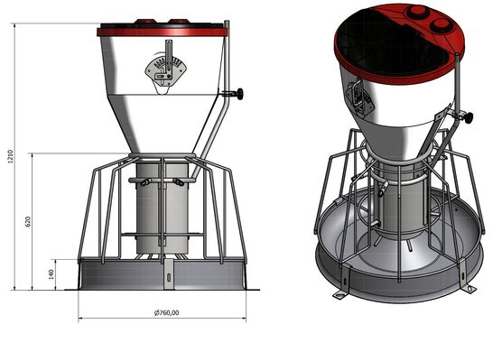 Тубомат для откорма TSKK (T-O-M HOX) на 8 кормомест