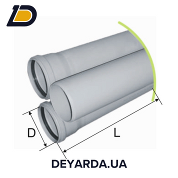 Труба ПП D 75 L1000