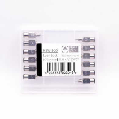 Ветеринарные инъекционные многоразовые иглы HSW-ECO, 12 шт/упак. Kerbl