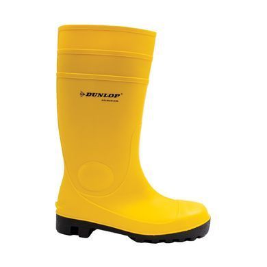 Сапоги резиновые Dunlop Protomastor желтые, full safety (стальной носок и подошва)